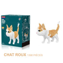 Puzzle complexe de chat en 3D