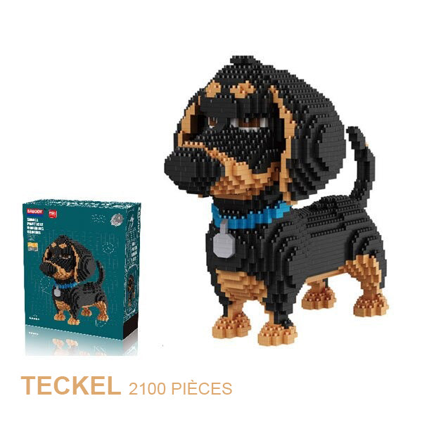 Rompecabezas complejo de perro en 3D