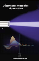 Stylo Lampe UV Détecteur de Parasites, Maladies et Urine