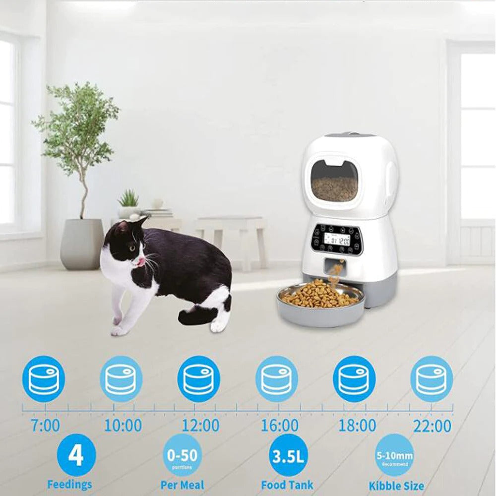 Distributeur de croquettes automatique et Connecté